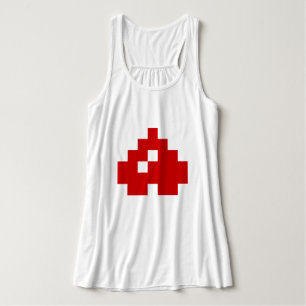 Débardeur Cœur de pixel 8 bits à l'envers