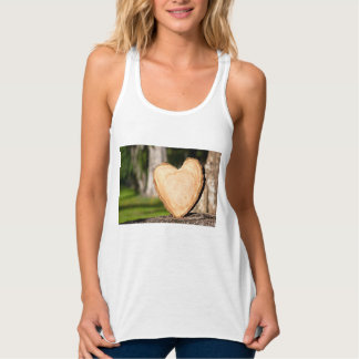 Débardeur coeur en bois