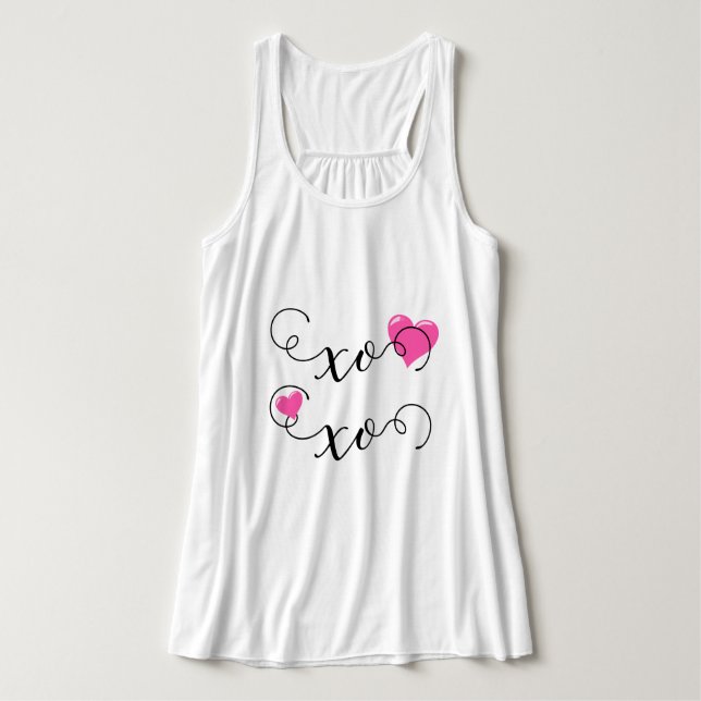 Débardeur Coeur rose XOXO (Design devant)