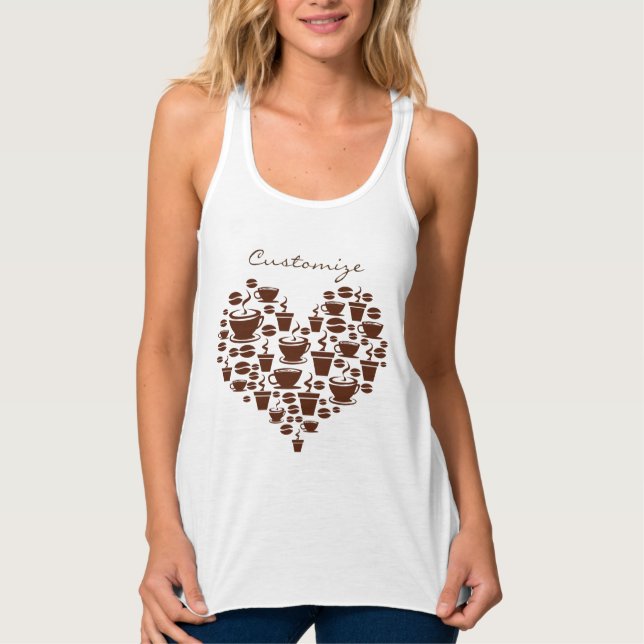 Débardeur Coffee Lover Heart Thunder_Cove (Devant)