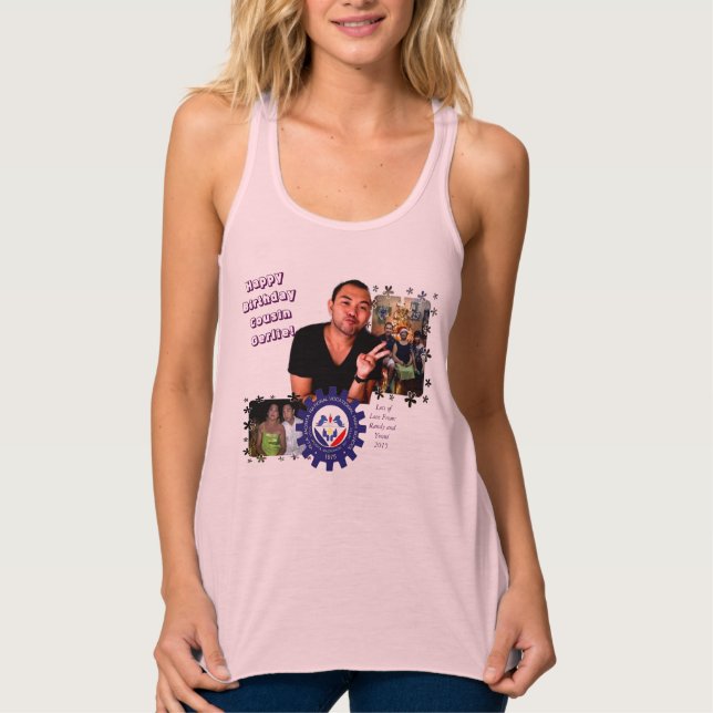 Débardeur Collage d'anniversaire #1 (Devant)