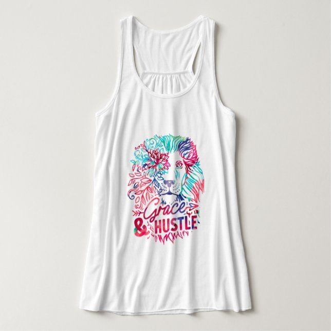 Débardeur Coloré Grace & Hustle Lion Sweatshirt (Design devant)