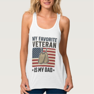 Débardeur Conception de médailles patriotiques pour papa vét