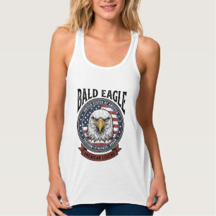 Débardeur Conception de T-Shirt Patriotique Aigle Chauve Vin