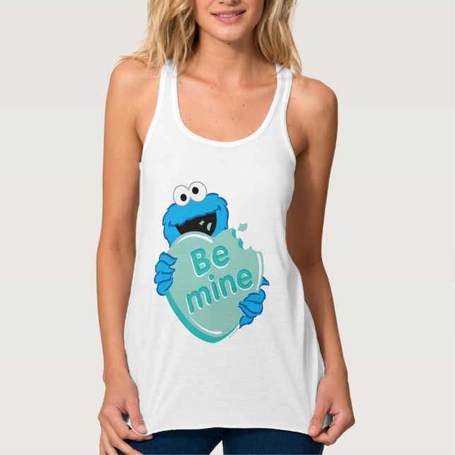 Débardeur Cookie Monster "Be Mine" Candy Saint-Valentin (Devant)