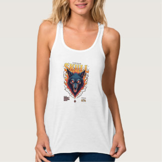 Débardeur Crâne Steidon - Tête de loup flamboyant Tee