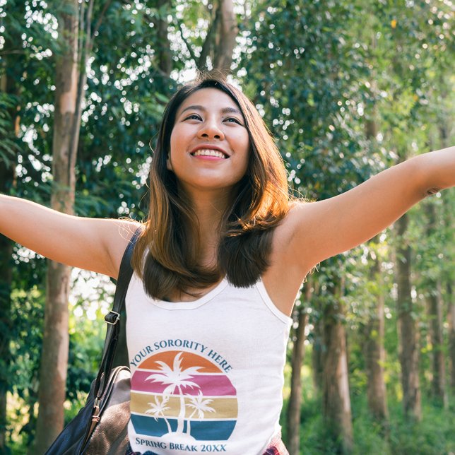 Débardeur Cuisine Custom Spring Break Beach Palm Tree Sorori (Créateur téléchargé)