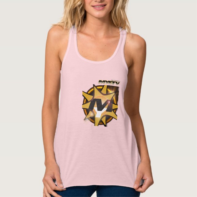 Débardeur de course à dos de fleurs de MYETV (rose (Devant)