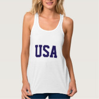 Débardeur de T-Shirt USA pour femmes
