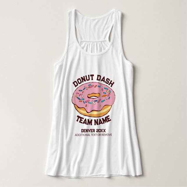 Débardeur d'équipe Dash Donut personnalisé (Design devant)
