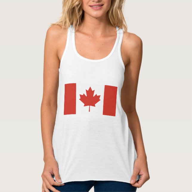 Débardeur Drapeau canadien (Feuille d'érable) (Canada) (Devant)