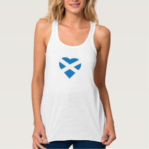 Débardeur Drapeau de forme de coeur de l'Ecosse