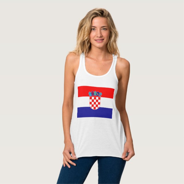 Débardeur Drapeau de la Croatie (Devant entier)