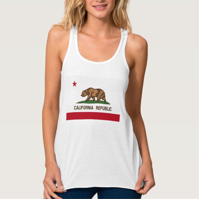 Débardeur Drapeau de l'État de Bear en Californie (Devant)