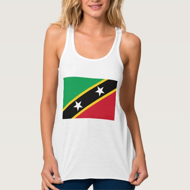 Débardeur Drapeau de Saint-Kitts-et-Nevis (Caraïbes) (Devant)