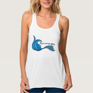 Débardeur Dry n'est pas une option bleu mermaid queue débard