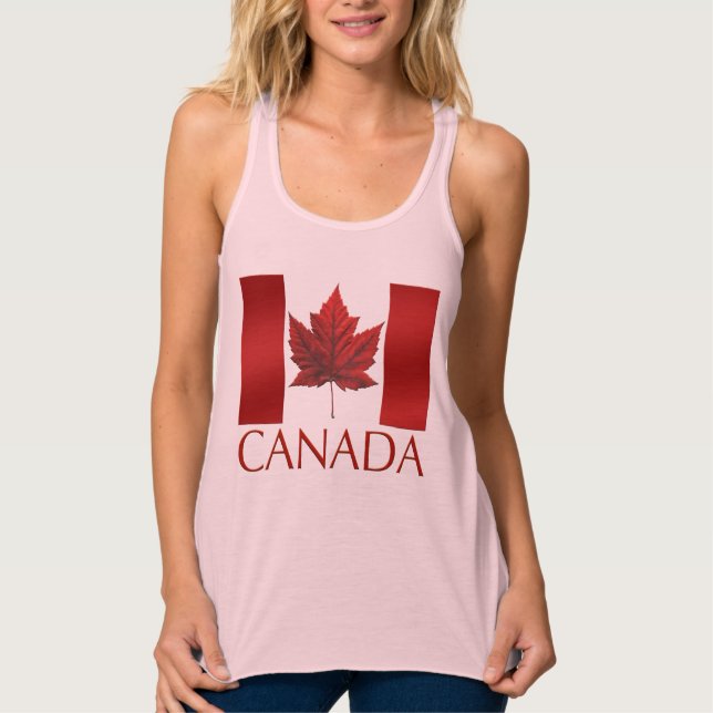 Débardeur du drapeau du Canada Femmes Canada Souve (Devant)