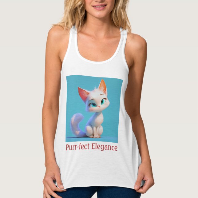 Débardeur Élégance Purr-fect (Devant)