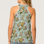 Élégant Motif à fleurs de rose Vintage