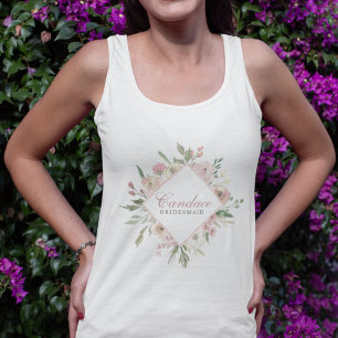 Débardeur Élégante demoiselle d'honneur personnalisée rose p