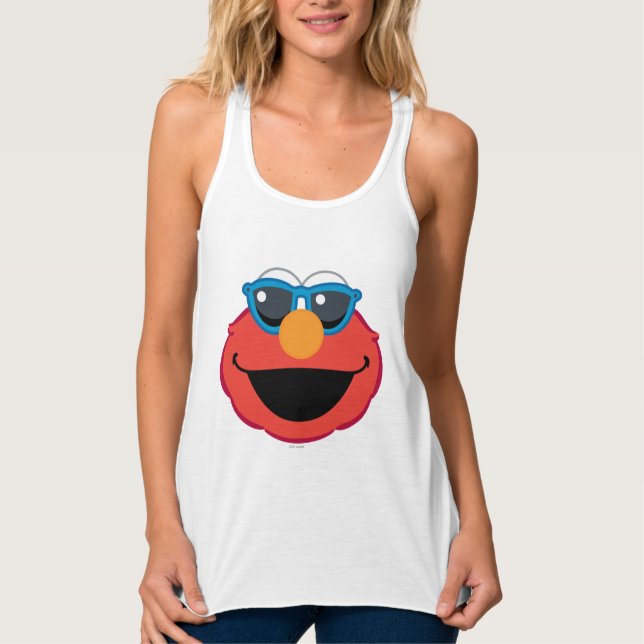 Débardeur Elmo Visage Souriant avec Lunettes de Soleil (Devant)