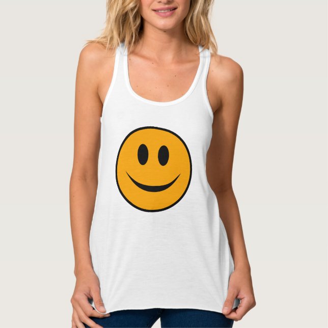 Débardeur Emoji du visage souriant (Devant)