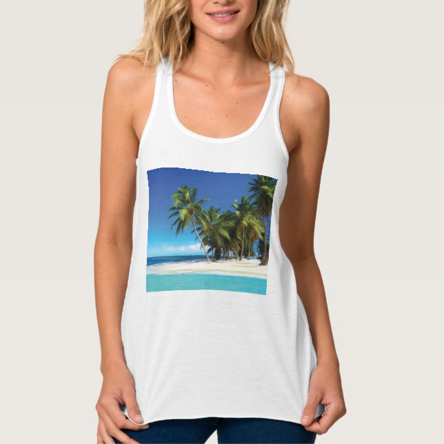 Débardeur Exotic beach throw pillow (Devant)