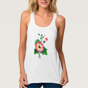 Débardeur Fête des Mères Fille Pansies roses élégantes