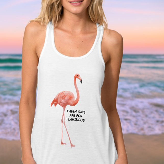 Débardeur Flamant rose rose magnifique été (Cute Summer Inspirational Pink Flamingo Tank Top)