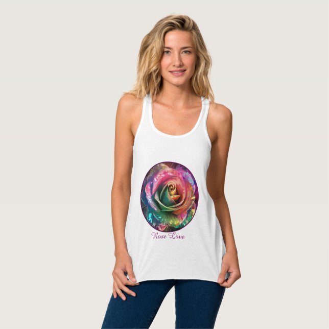 Débardeur Fleur céleste : Rose Alien (Devant entier)