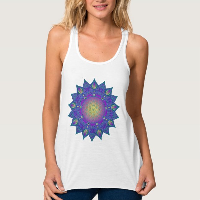 Débardeur Fleur De Vie - Mandala Indien 3 (Devant)