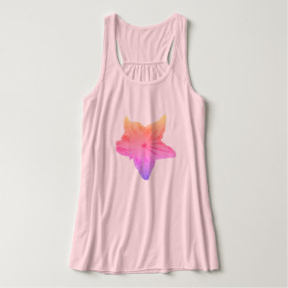 Débardeur Fleur fanée de concombre d'arc-en-ciel sur un