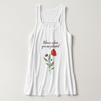 Débardeur Fleur Où Vous Êtes Plantée Fleurs Sauvages Minimal