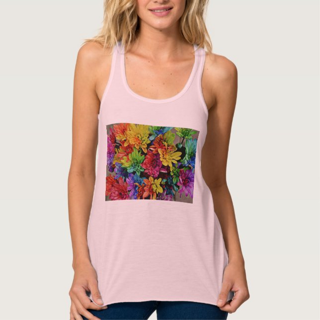 Débardeur Floral multicolore mince (Devant)