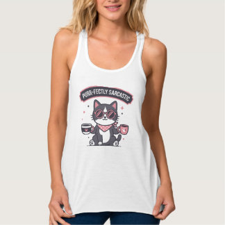 Débardeur Foulard de chat cool sarcastique pour amateur de c