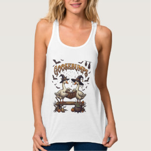 Débardeur Frissons d'Halloween Oies Chapeaux de Sorcière Liv