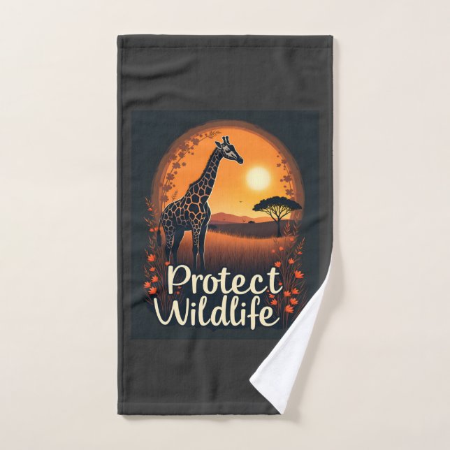 Débardeur girafe de la savane (Serviette à main)