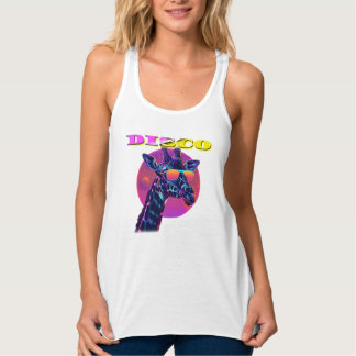 Débardeur Giraffe disco à Neon Shades - Animal de la fête ré