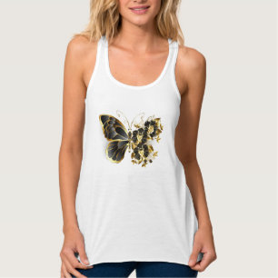 Débardeur Gold flower Butterfly with Black Orchid