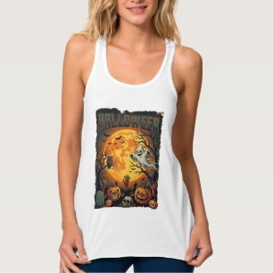 Débardeur Halloween Fantôme Pleine Lune Jack Lanterns Zombie