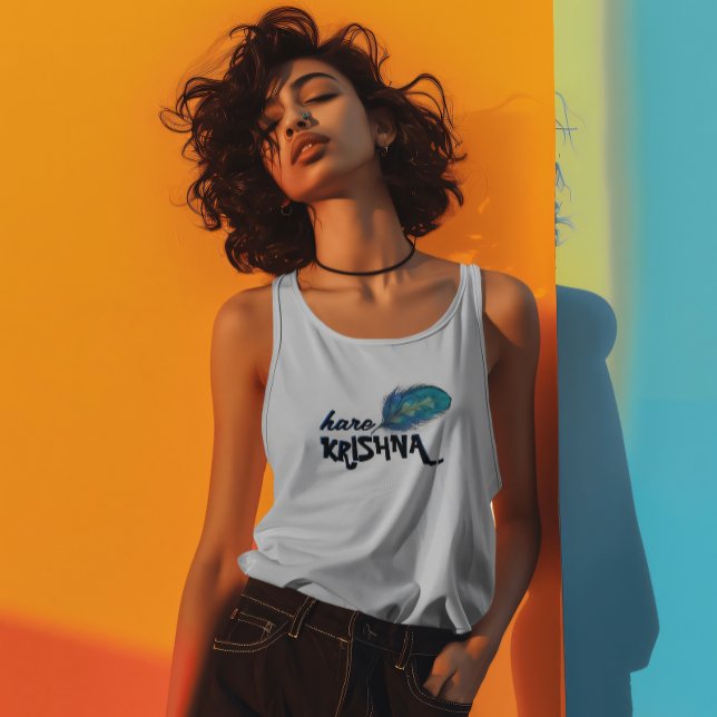 Débardeur "Hare Krishna" Peacock Feather Hindu (Créateur téléchargé)