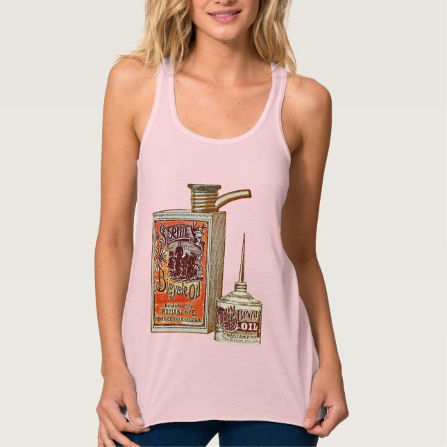 Débardeur Huile Vintage amusante pour bicyclette (Devant)