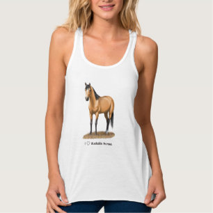 Débardeur I Heart (Love) Buckskin Horses