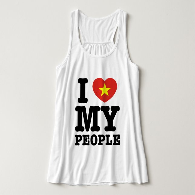 Débardeur I Heart (Love) My Viet People (Design devant)