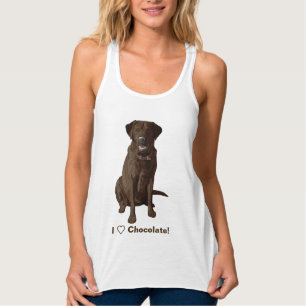 Débardeur I Love Chocolate Labrador Retrievers
