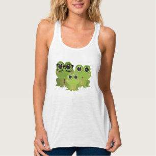 Débardeur Illustration de famille de grenouille mignonne - G