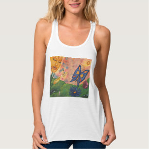 Débardeur illustration de fantaisie à l'aquarelle femme dées
