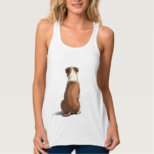 Débardeur Illustration de vue arrière de bouledogue amateur