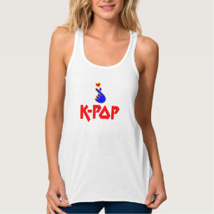 Débardeur ♪ ♥ J'aime KPop Fabulous Slim-fit Racerback Débard