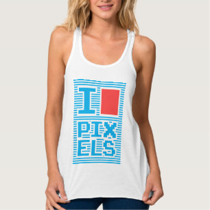 Débardeur J'Aime Les Pixels, geek,